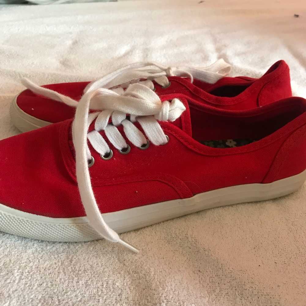 Red Canvas Sneakers